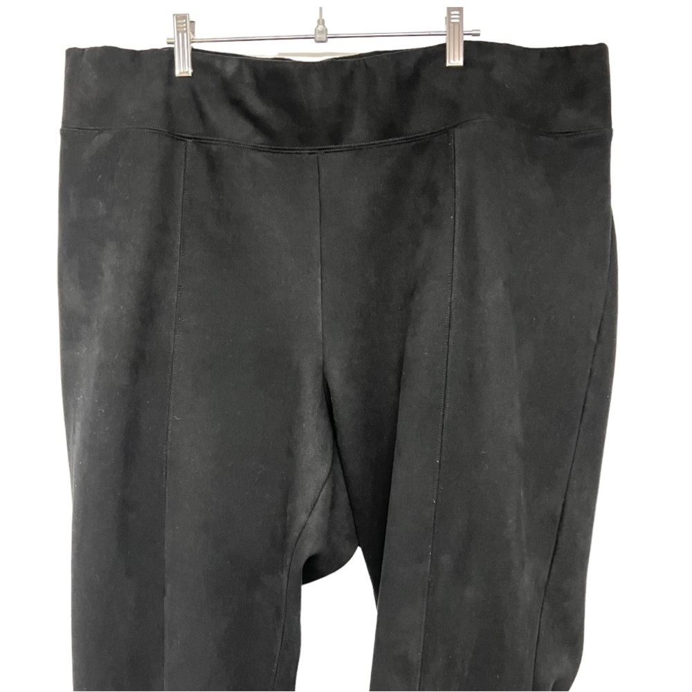 Old Navy Stevie High Rise Pull On Seamed Micro Suede Pants Blackjack Womens 3X - Picture 5 of 10